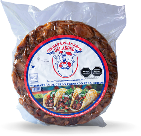 Chicharrón al vacío pastel grande